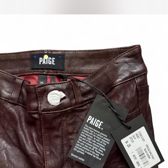 PAIGE leather Skinny Pants - Picture 2 of 5